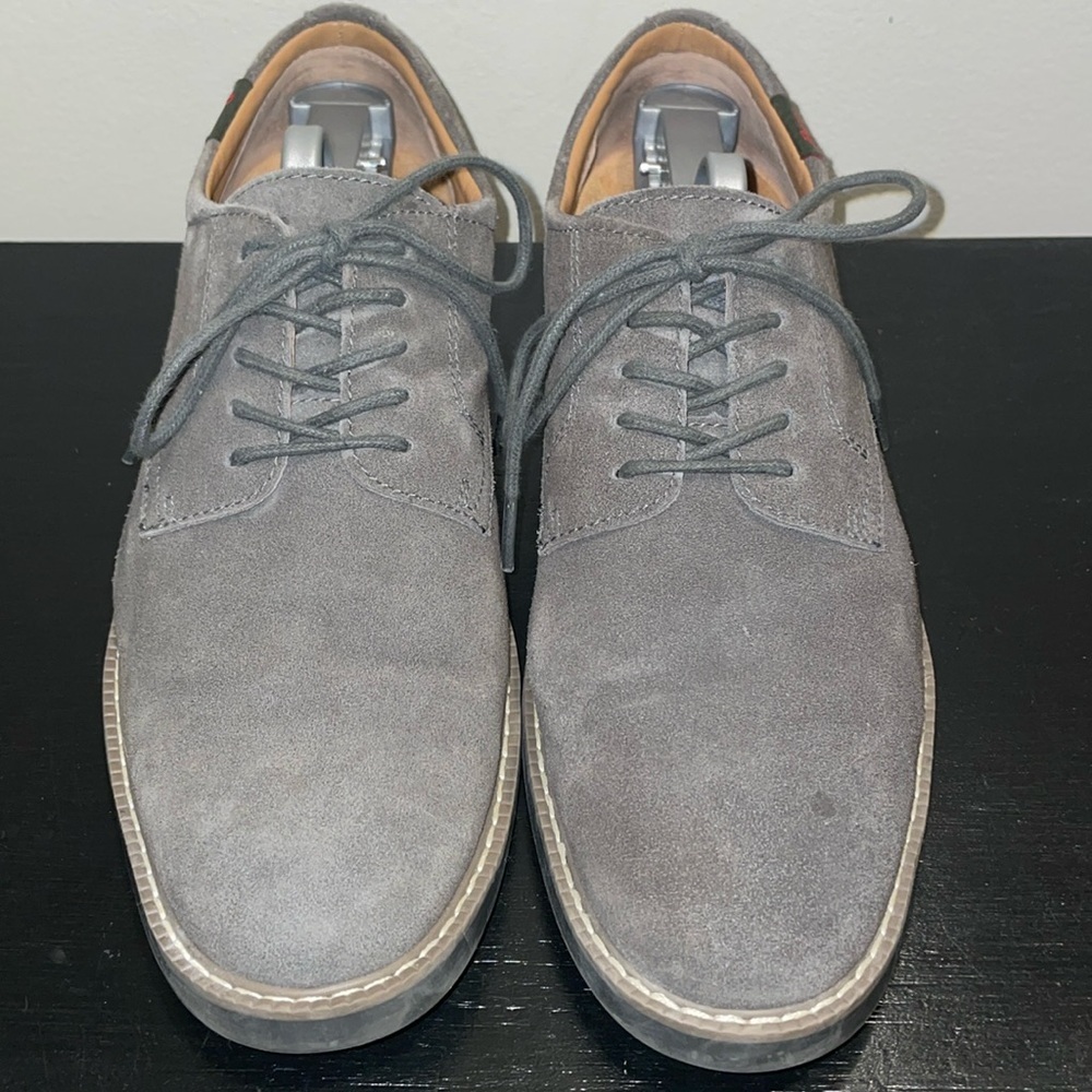 Anthropologie G.H. Bass Pasadena Suede Nubuck Lace Up Loafers. Size 8.5 Wide.